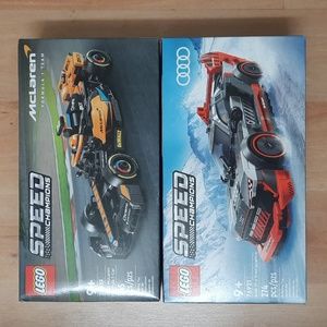 NIB, Bundle of 2, Lego Speed Champions McLaren and Audi Sets